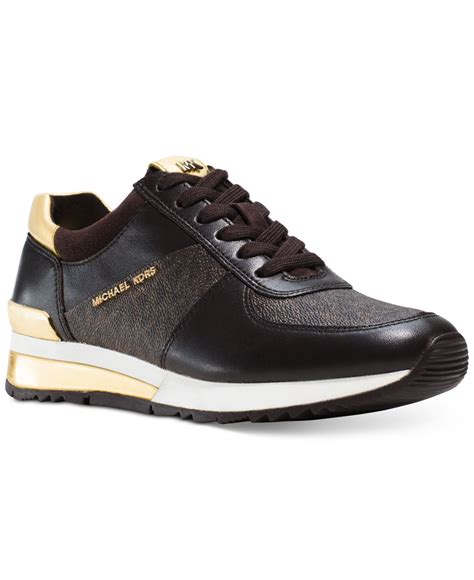 michael kors allie trainer black|Michael Kors allie sneakers.